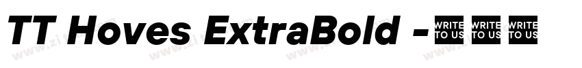 TT Hoves ExtraBold 字体转换